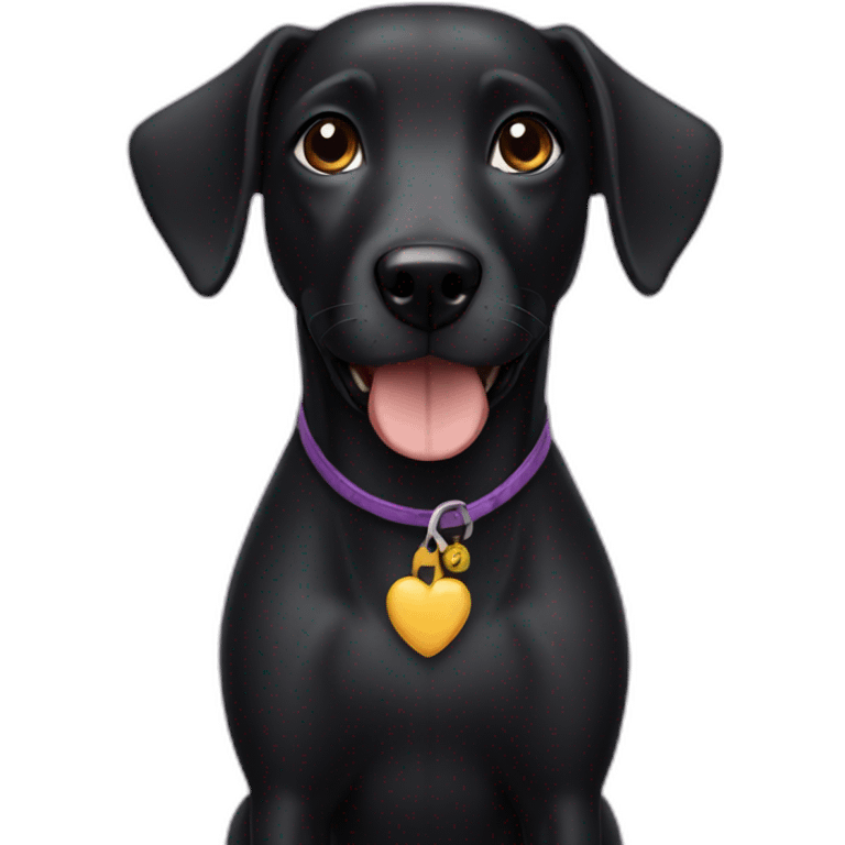 black slim female dog emoji