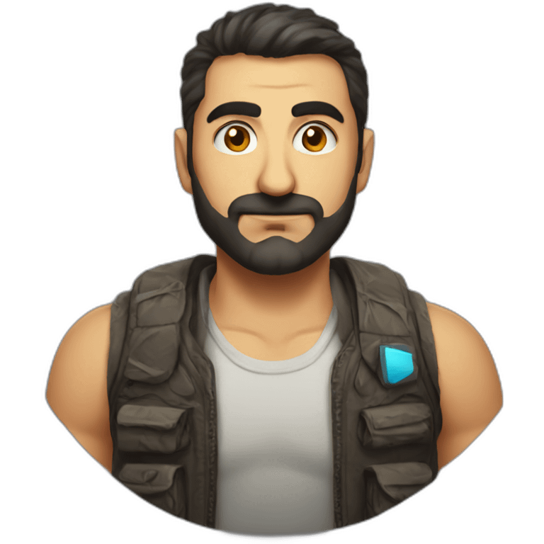 turkish gamer full body emoji