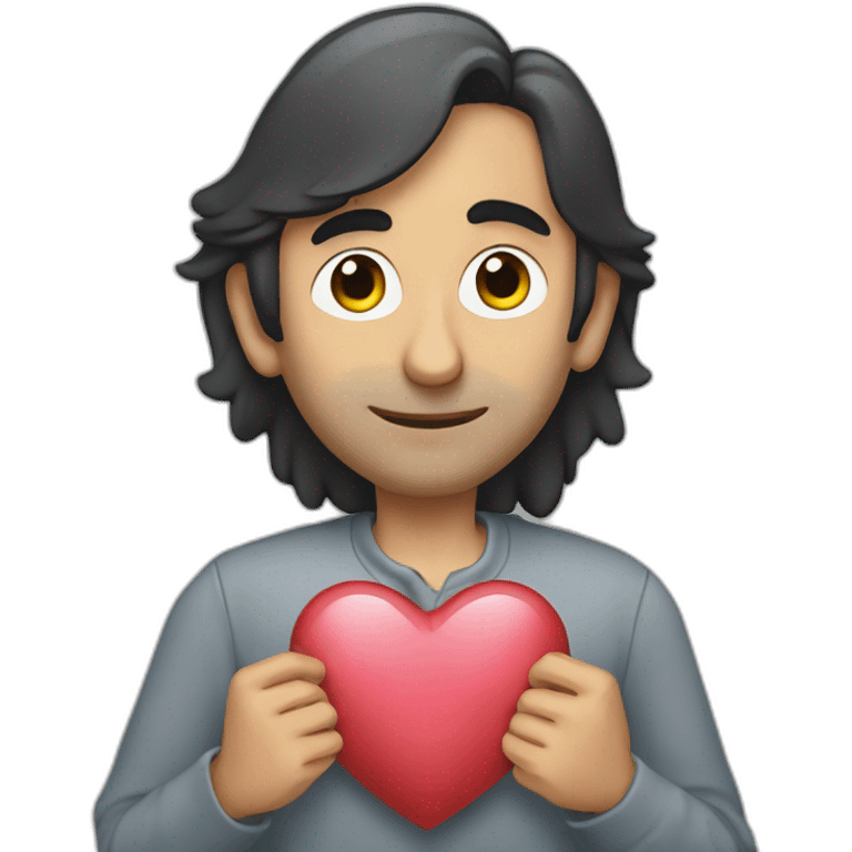 Eric zemmour holding a heart emoji