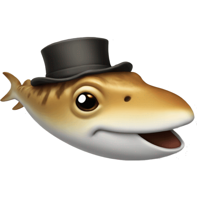 sahark with tophat emoji