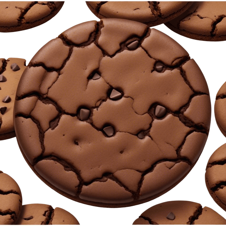 Chocolate brownie cookie emoji