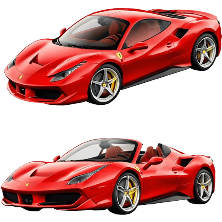 Ferrari 488 GTB - Ferrari (Model Year: 2020) (Iconic colour: Red) emoji