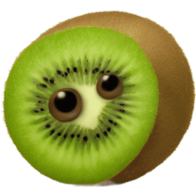 kiwi with kiwi eyes emoji