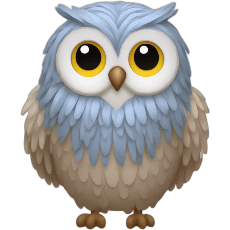 Owl with wool emoji