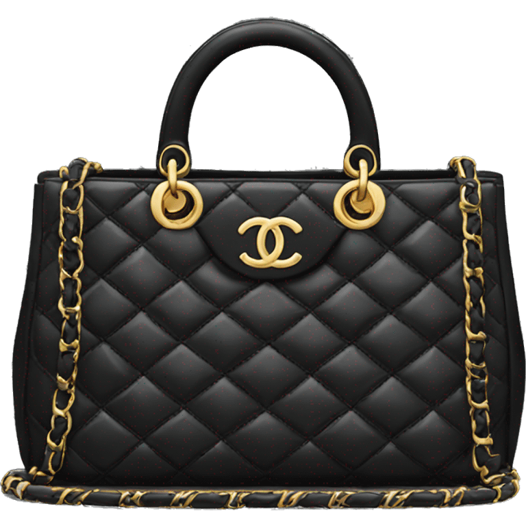 Black Chanel bag  emoji