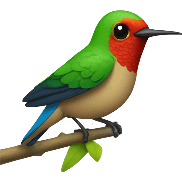 emoji de un colibrí bostezando  emoji