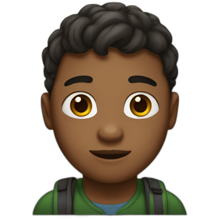 Black downsyndrome guy emoji