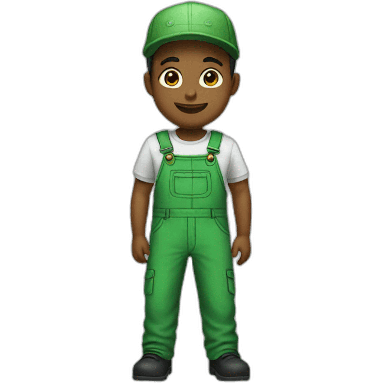 green overalls just the overals emoji