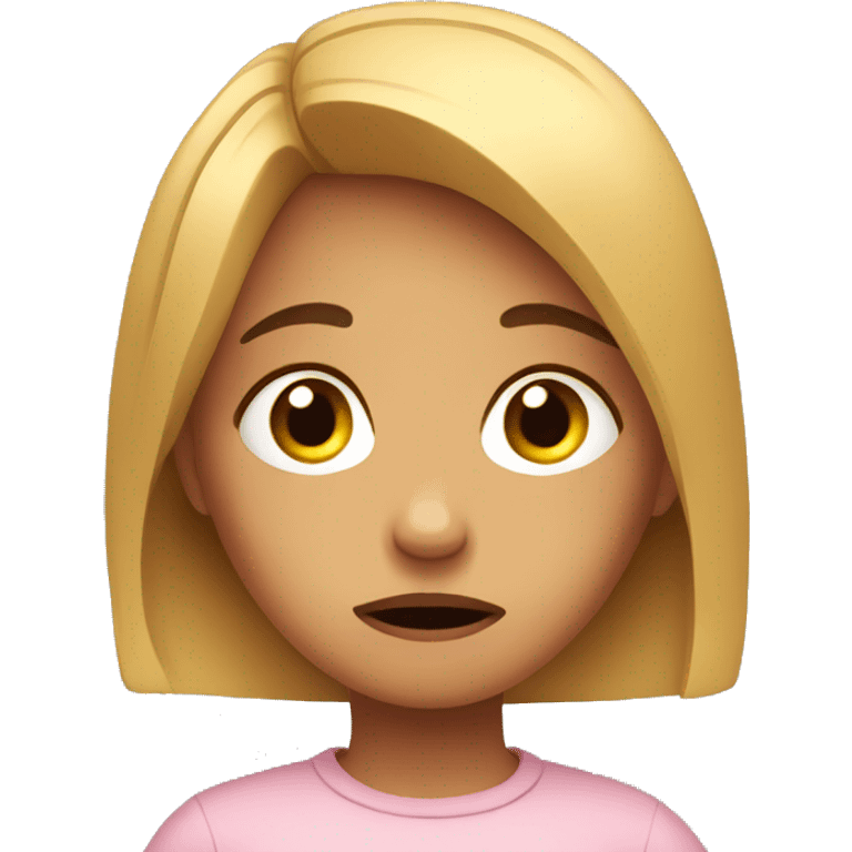 anxious girl emoji