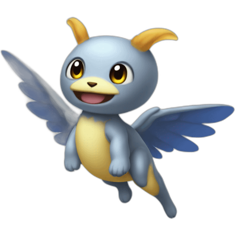 flying baby Digimon creature emoji