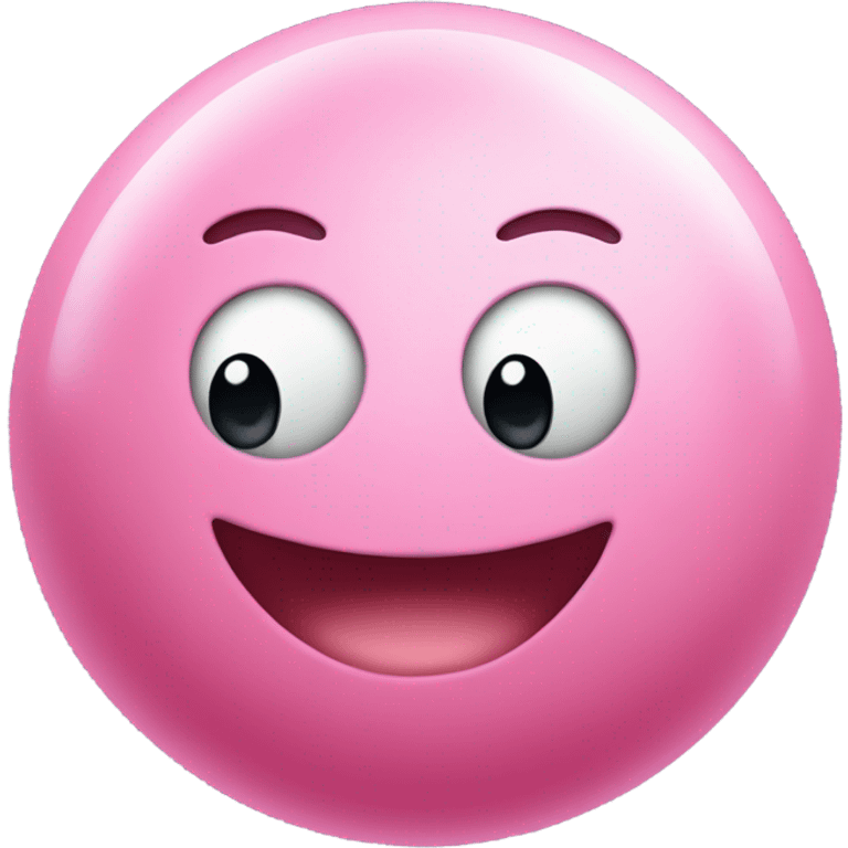 Kirby shaped ball emoji