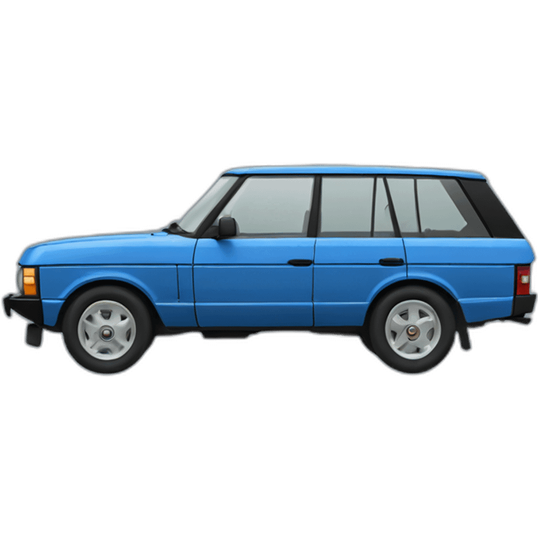 blue range rover classic emoji