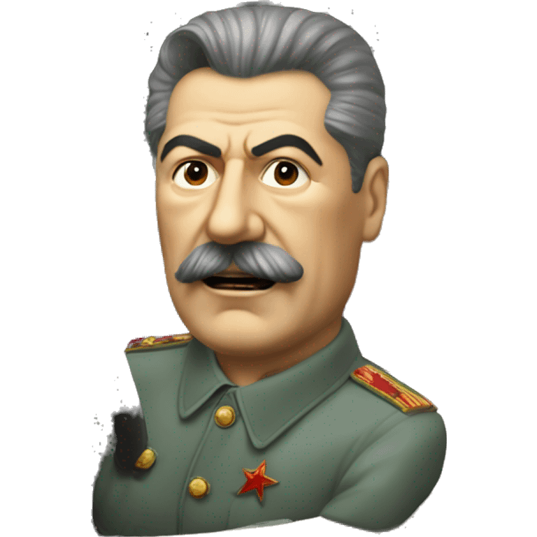 Joseph Stalin in a car emoji