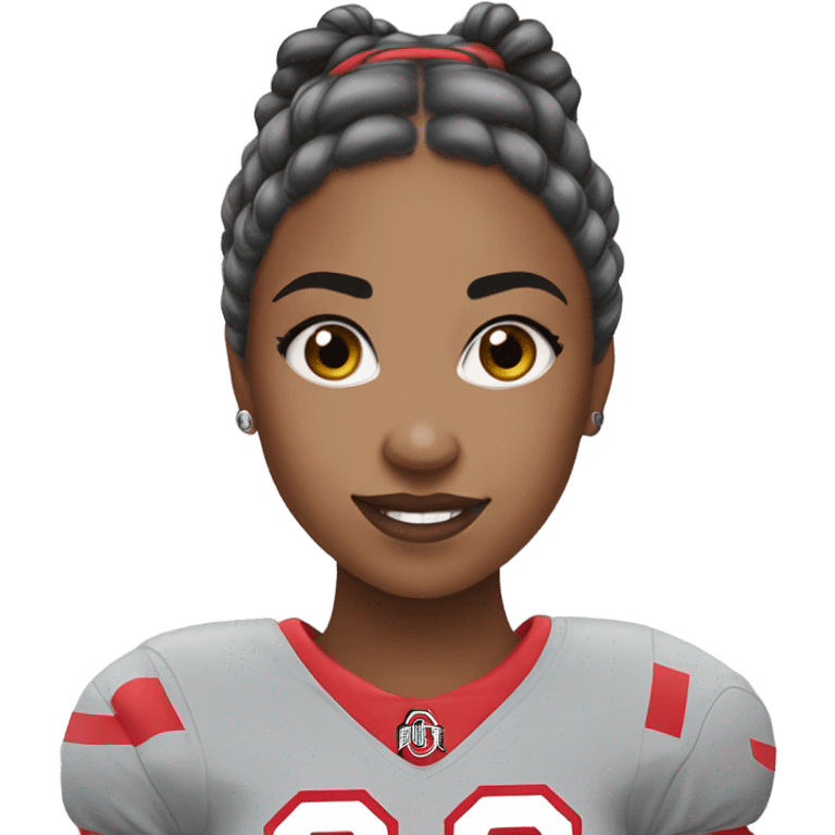 Ohio state girl fan emoji