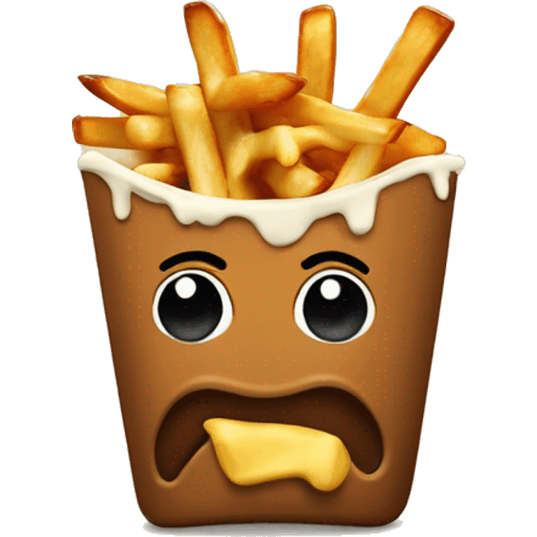 Poutine mange une Poutine  emoji