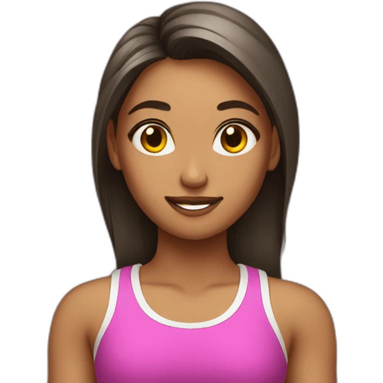 Workout girl emoji