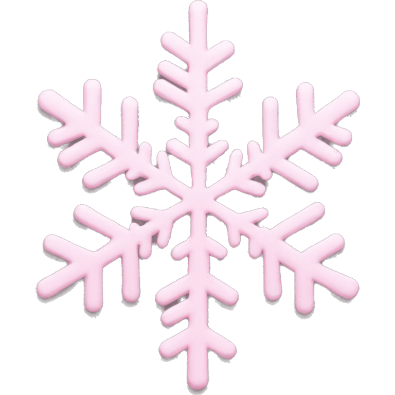 pastel pink snowflake  emoji