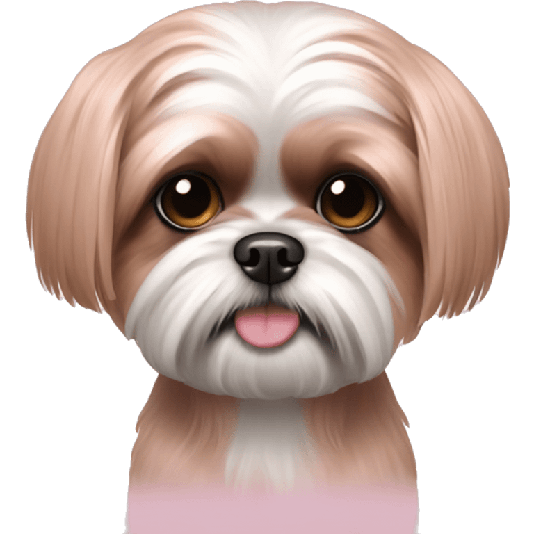 Pink shih tzu emoji