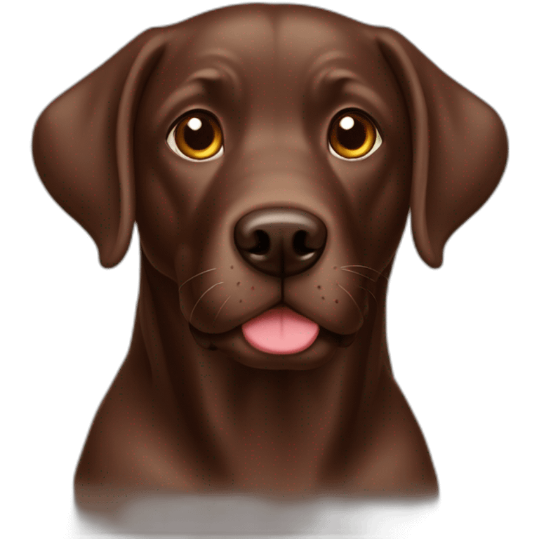 Chocolate labrado emoji