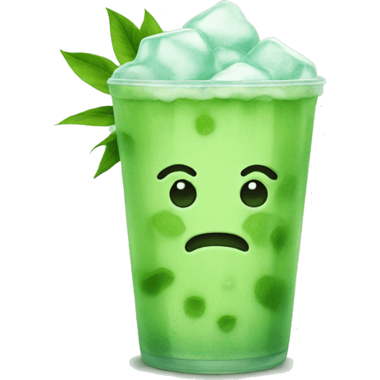 Iced matcha  emoji