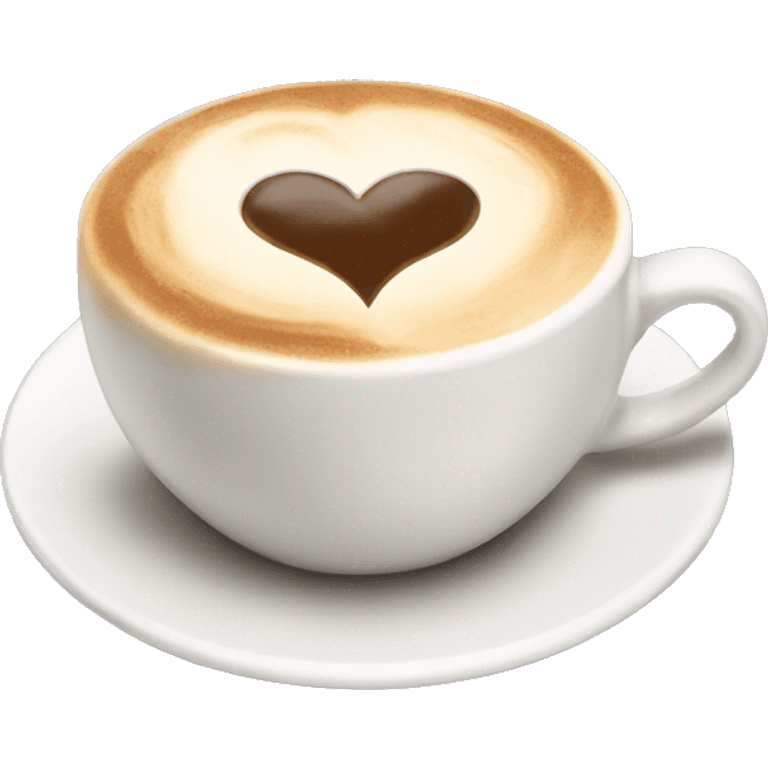 cappucino heart emoji emoji