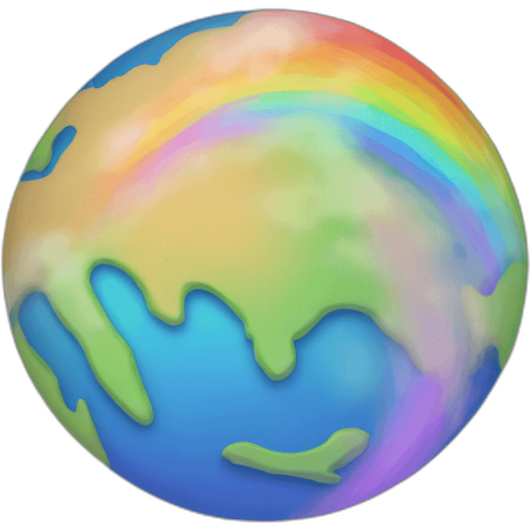 earth, rainbow colors emoji