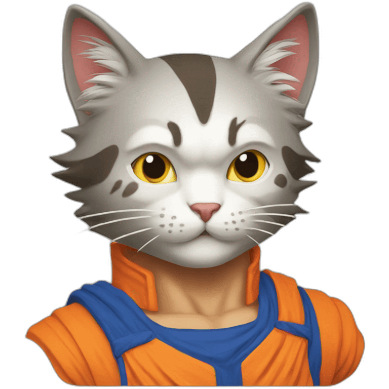 Cat is son goku emoji