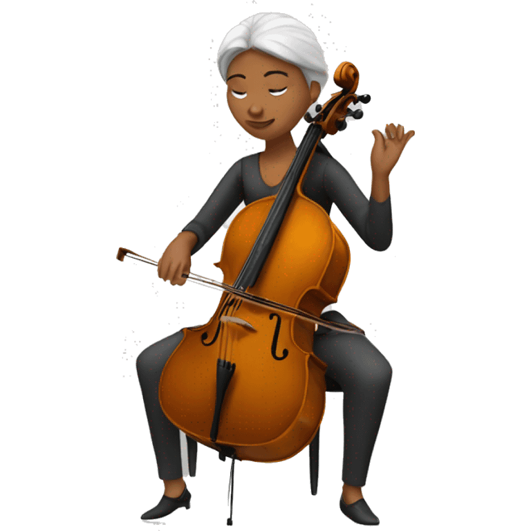 woman playing cello emoji