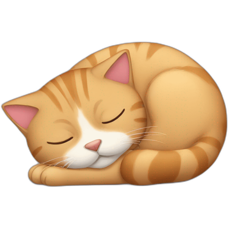 Sleeping cat emoji