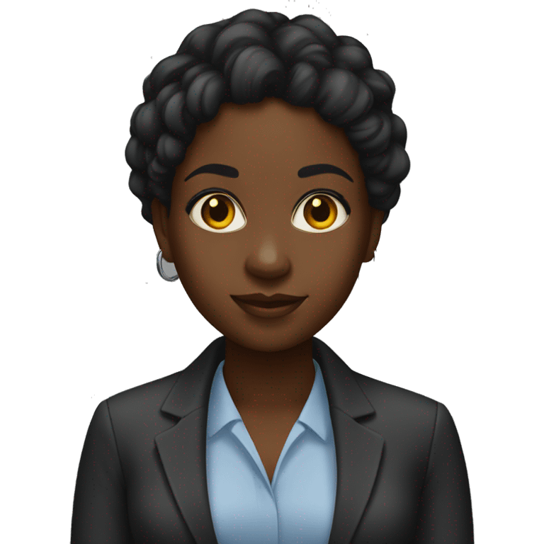 Black girl trader emoji