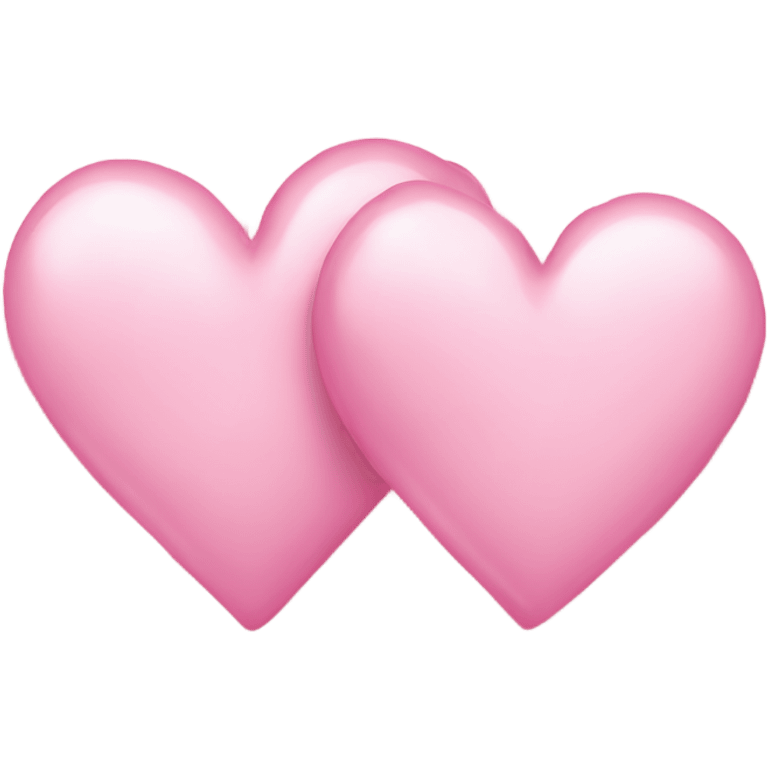 Two light pink hearts emoji