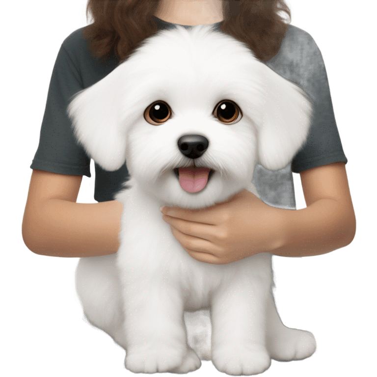 Maltese Bichon buying emoji