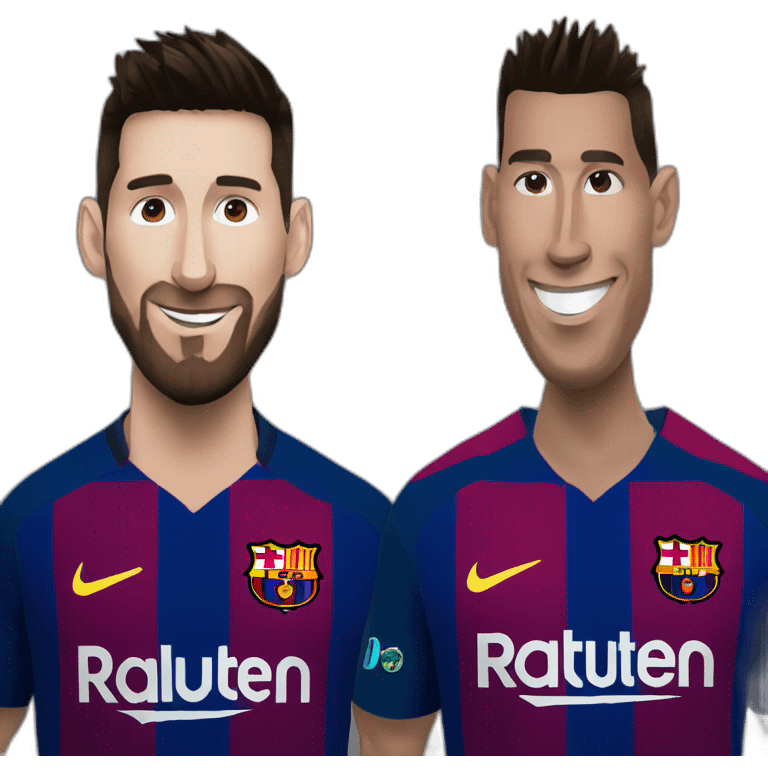 Messi and Ronaldo emoji