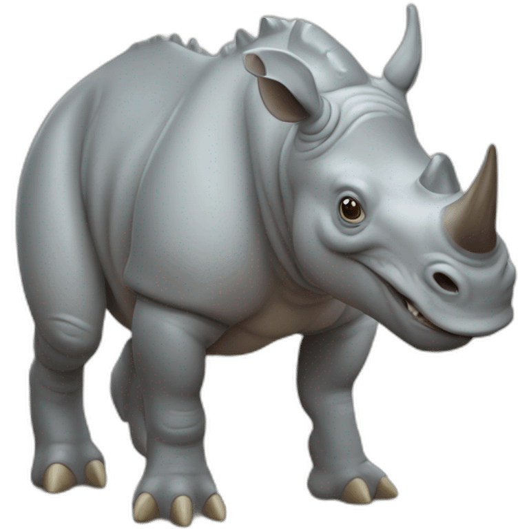 Rhinoceros Dinosaur Hybrid emoji