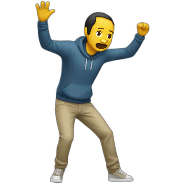 homme qui dab emoji