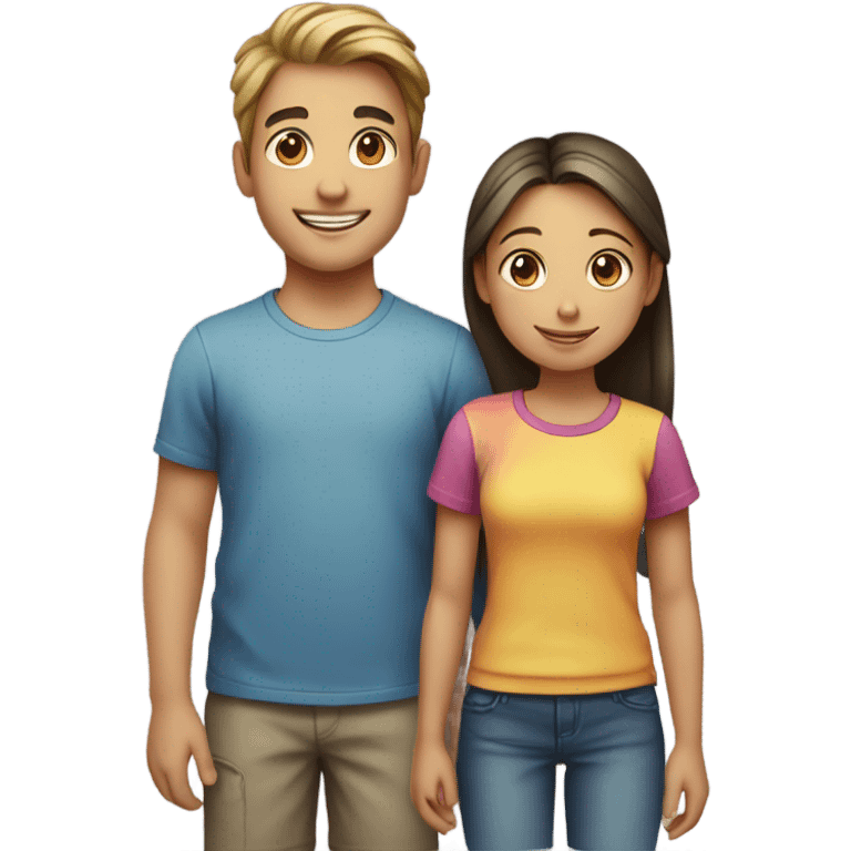 Boy and girl emoji