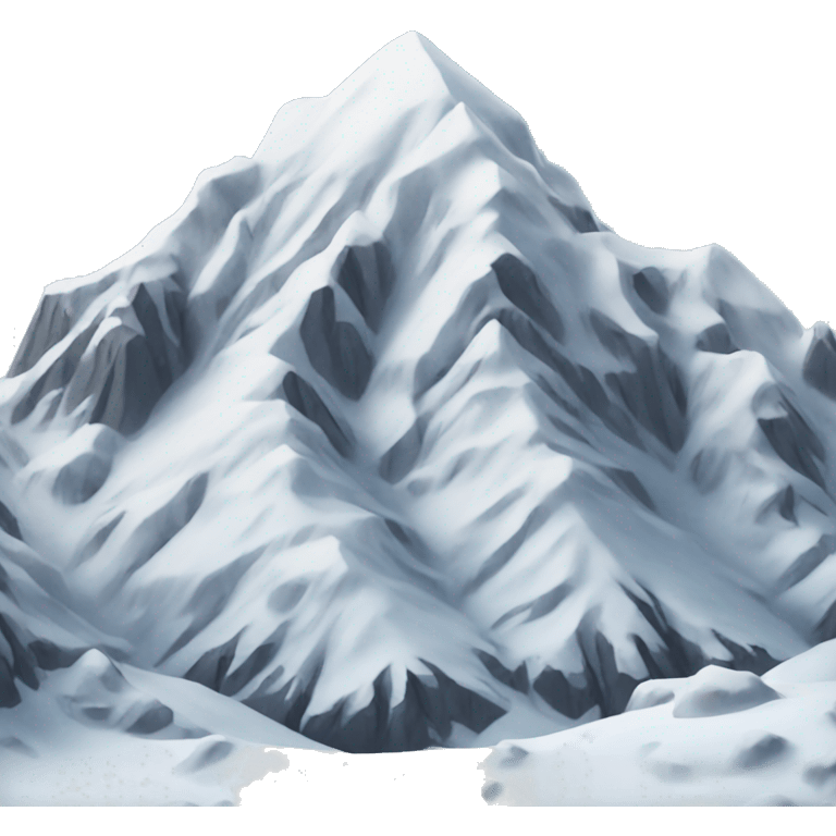 Mountains with snow emoji