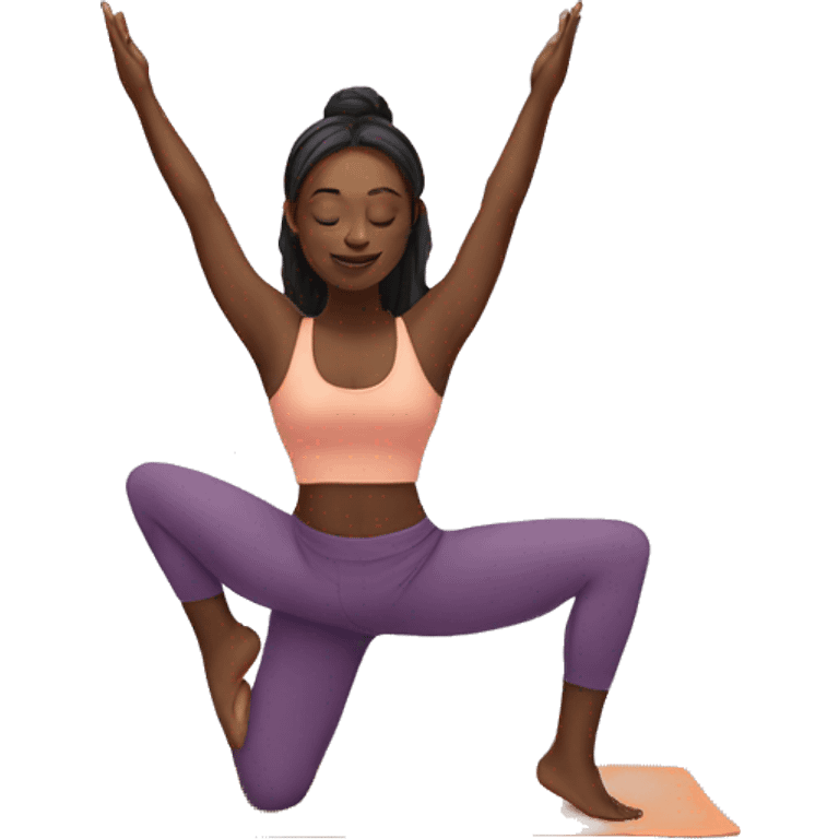 Yoga girl  emoji