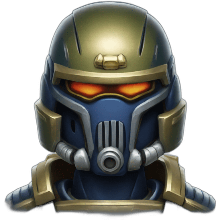 spacemarine from warhammer fist up emoji