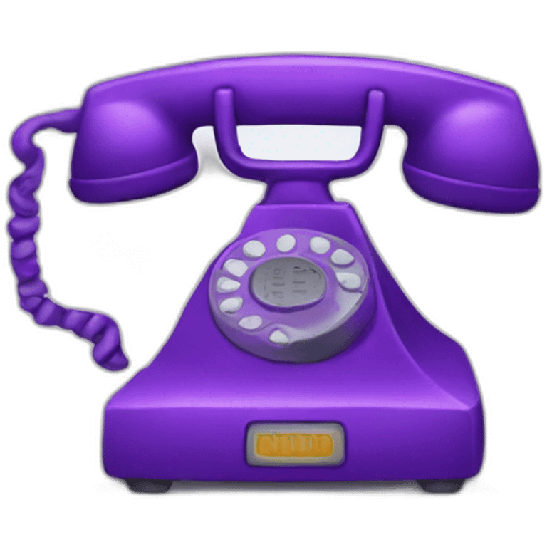 purple phone emoji