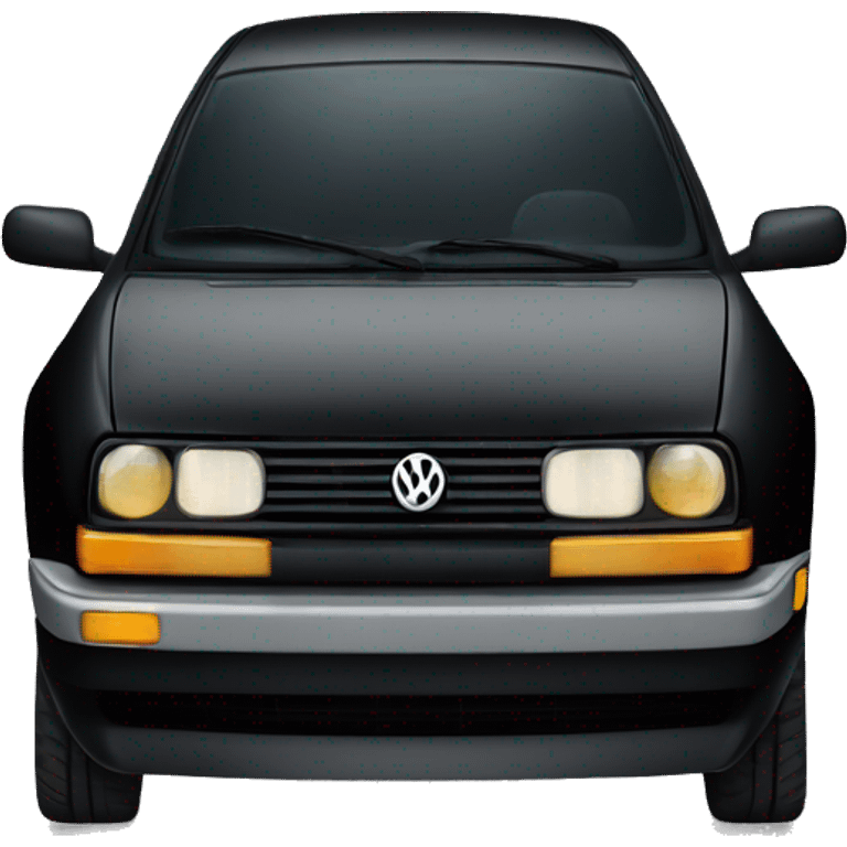 Black Volkswagen Jetta car emoji