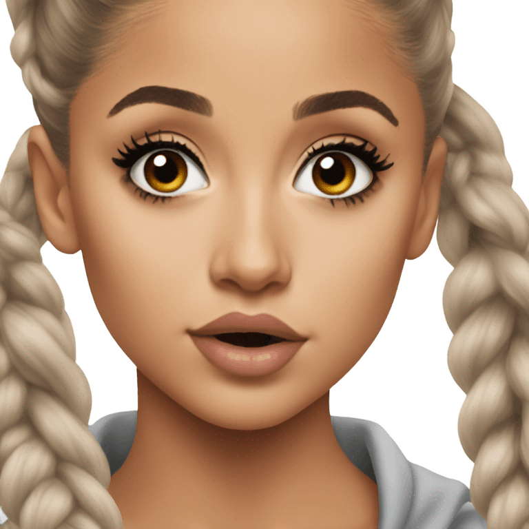 Hyper Realism Ariana Grande photo  emoji