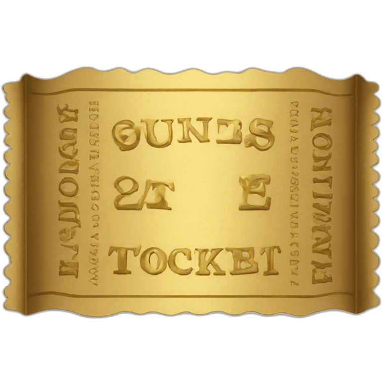 golden ticket emoji