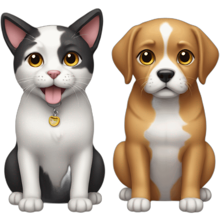 cat and dog in one body emoji