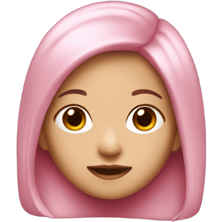 Pink hair Asian girl emoji