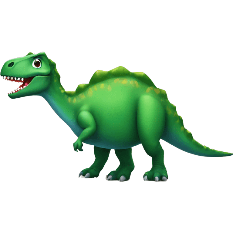 Christmas dinosaur  emoji