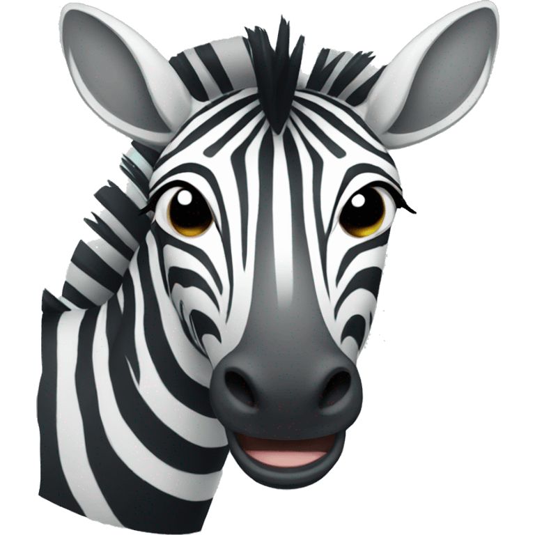 cartoon zebra crying animaticly emoji