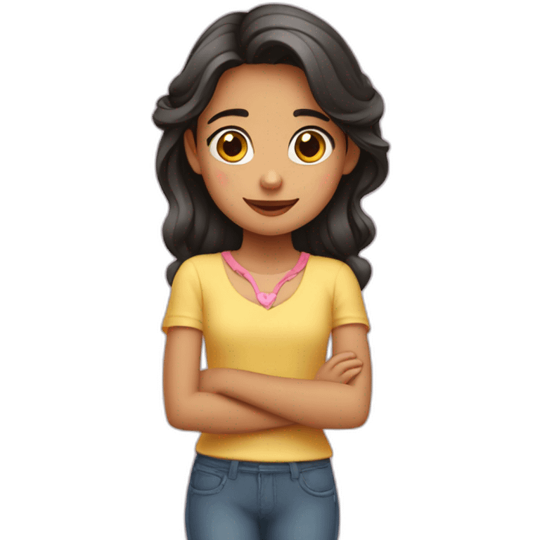 niña enamorada emoji