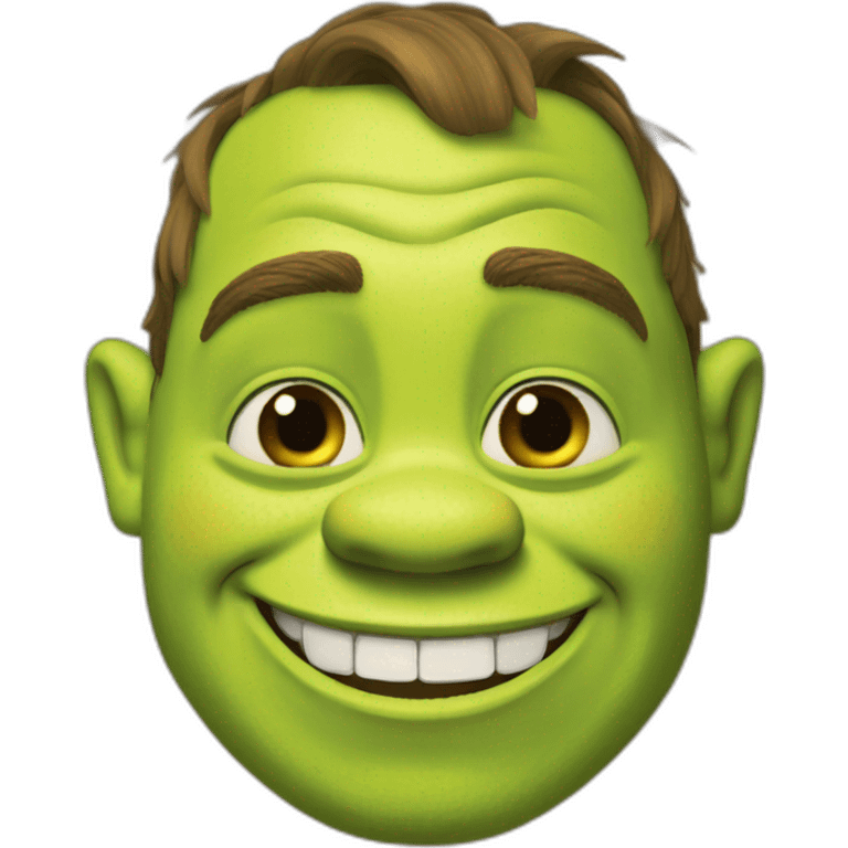 Shrek smilling emoji