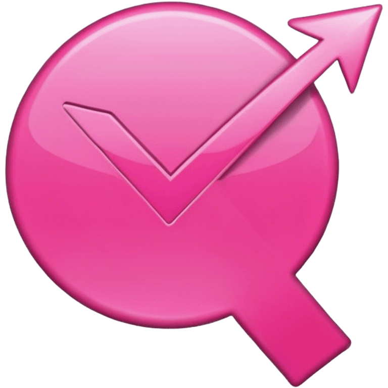 pink check mark icon emoji